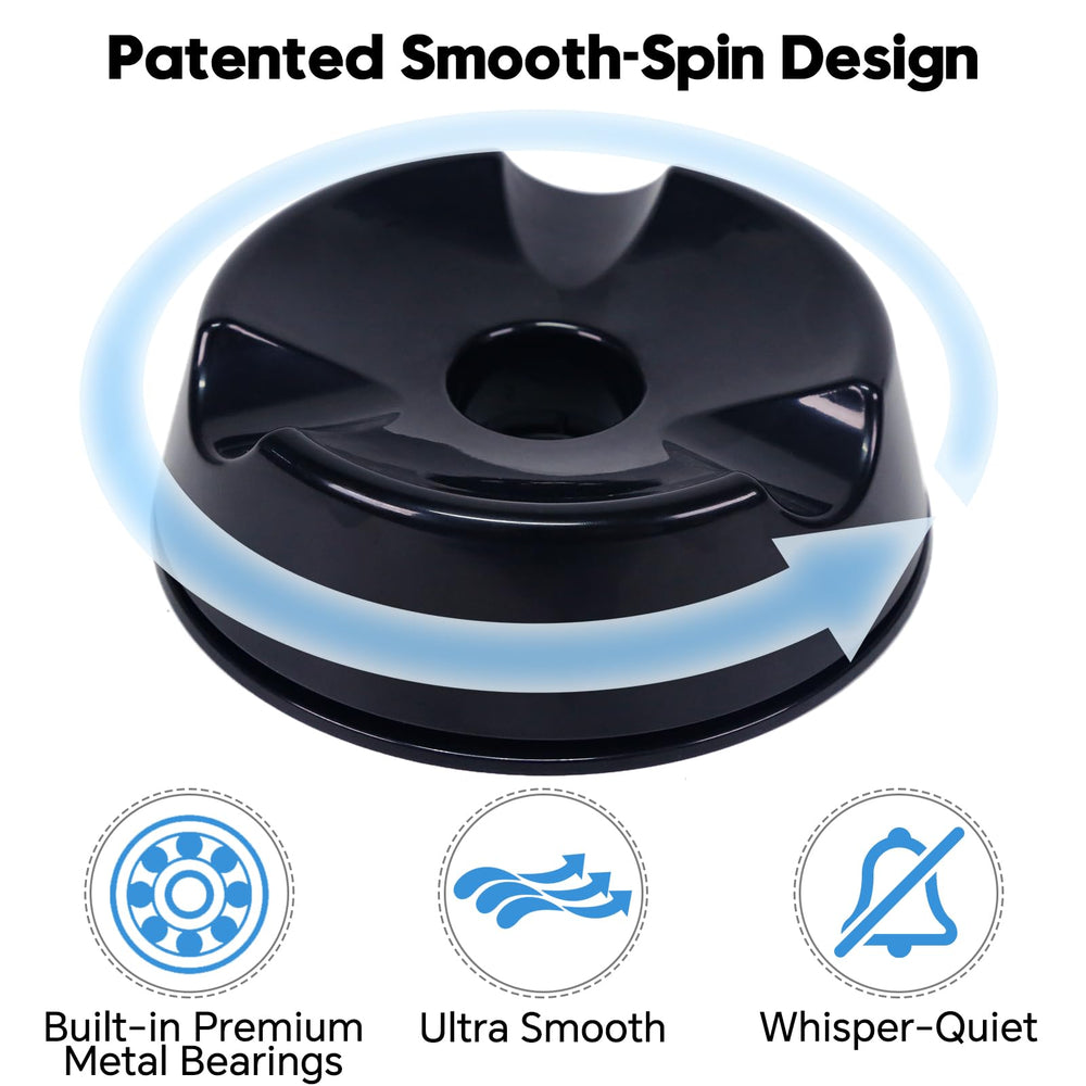 DREAMZA metal bearing detail showing durable, silent rotation mechanism benefit