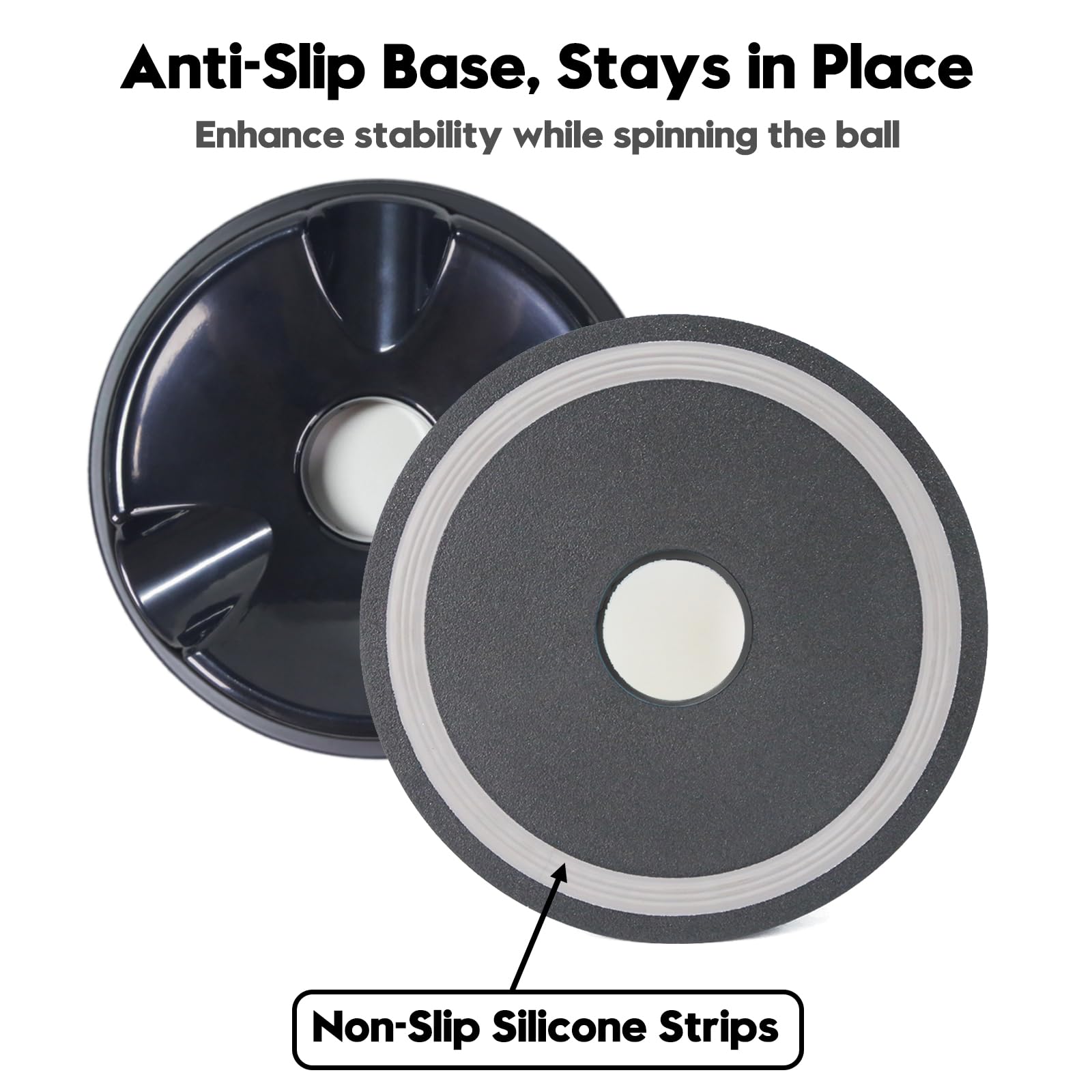DREAMZA spinner holding a bowling ball for safe display and easy maintenance