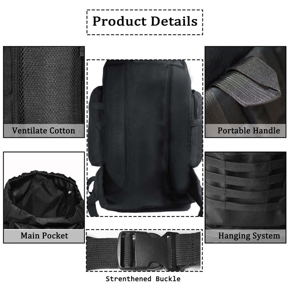 Dressfo YFREAL main compartment open showing roomy interior and laptop sleeve