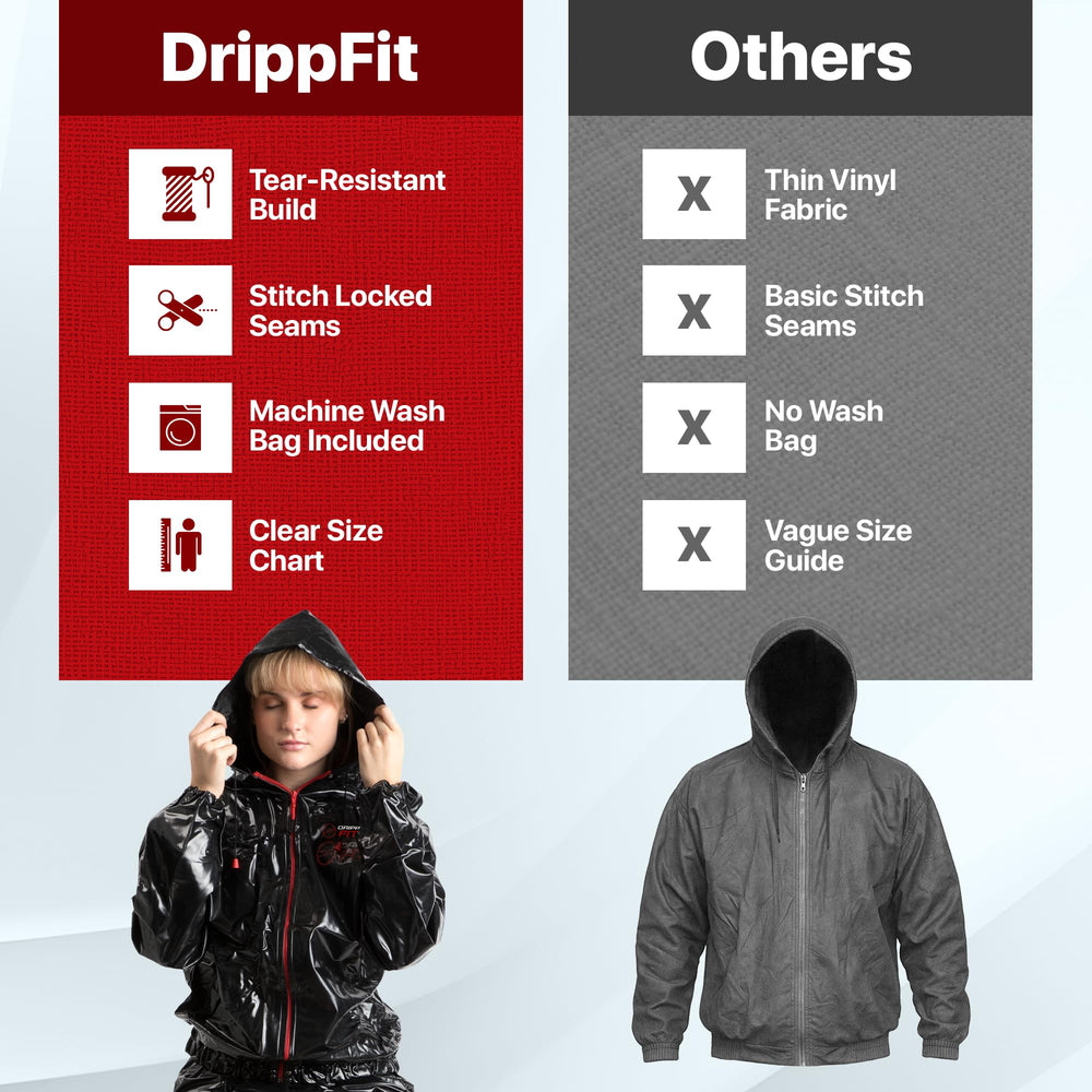Dripp Fit full two-piece set on model demonstrating range of motion