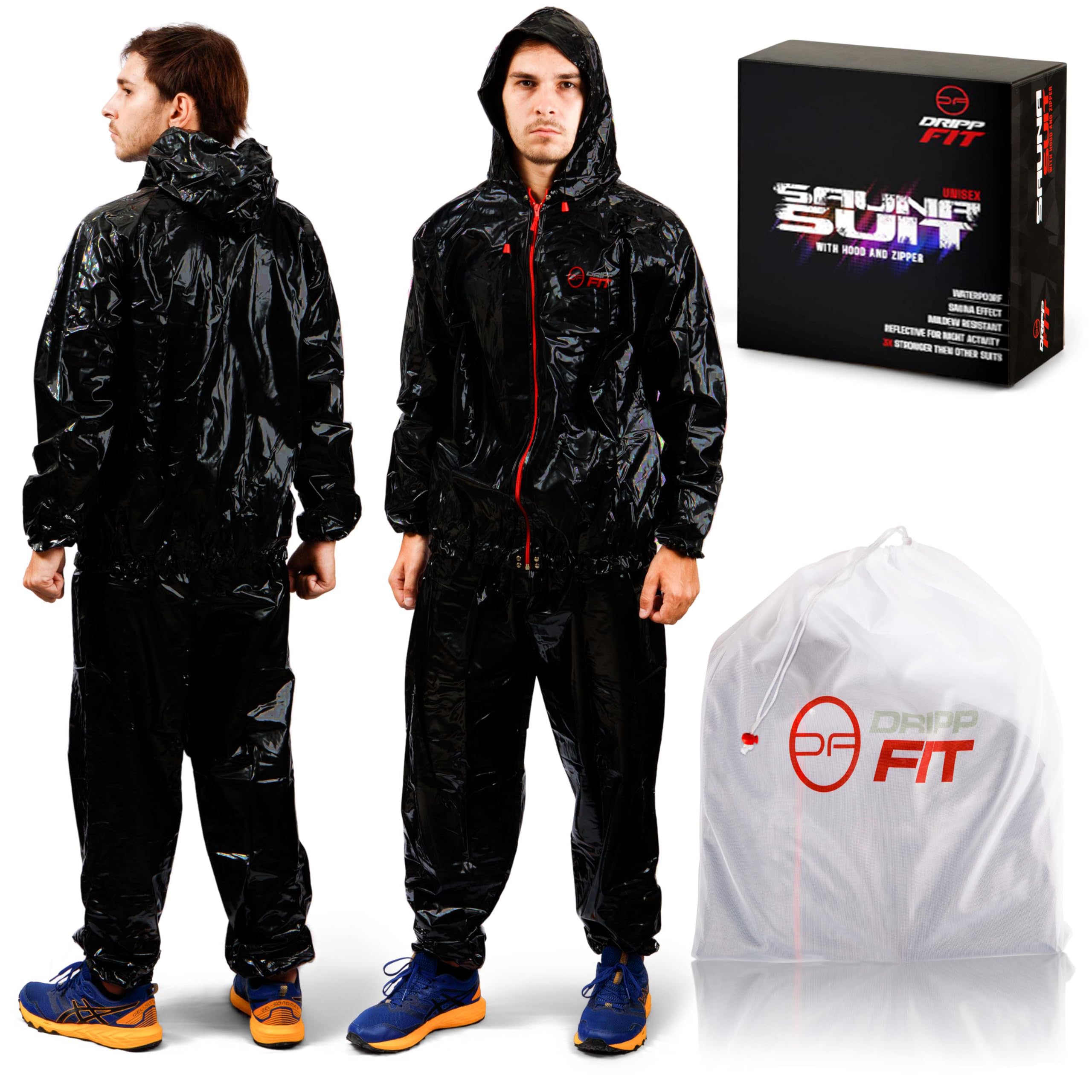 Dripp Fit scale and 2XL sizing comparison showing true-to-size fit and coverage benefit