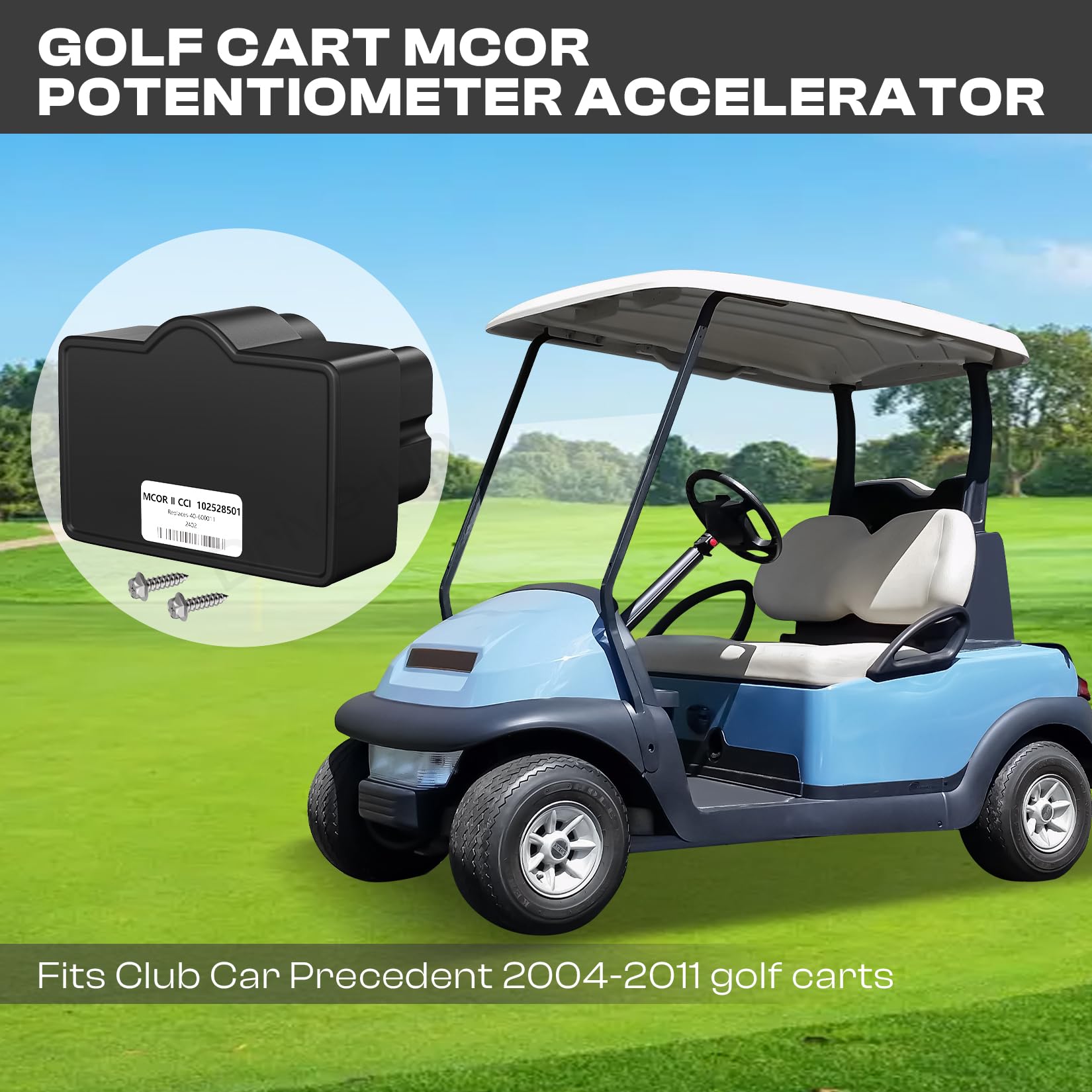 DRIVE UP golf cart on course with new MCOR improving reliable performance benefit