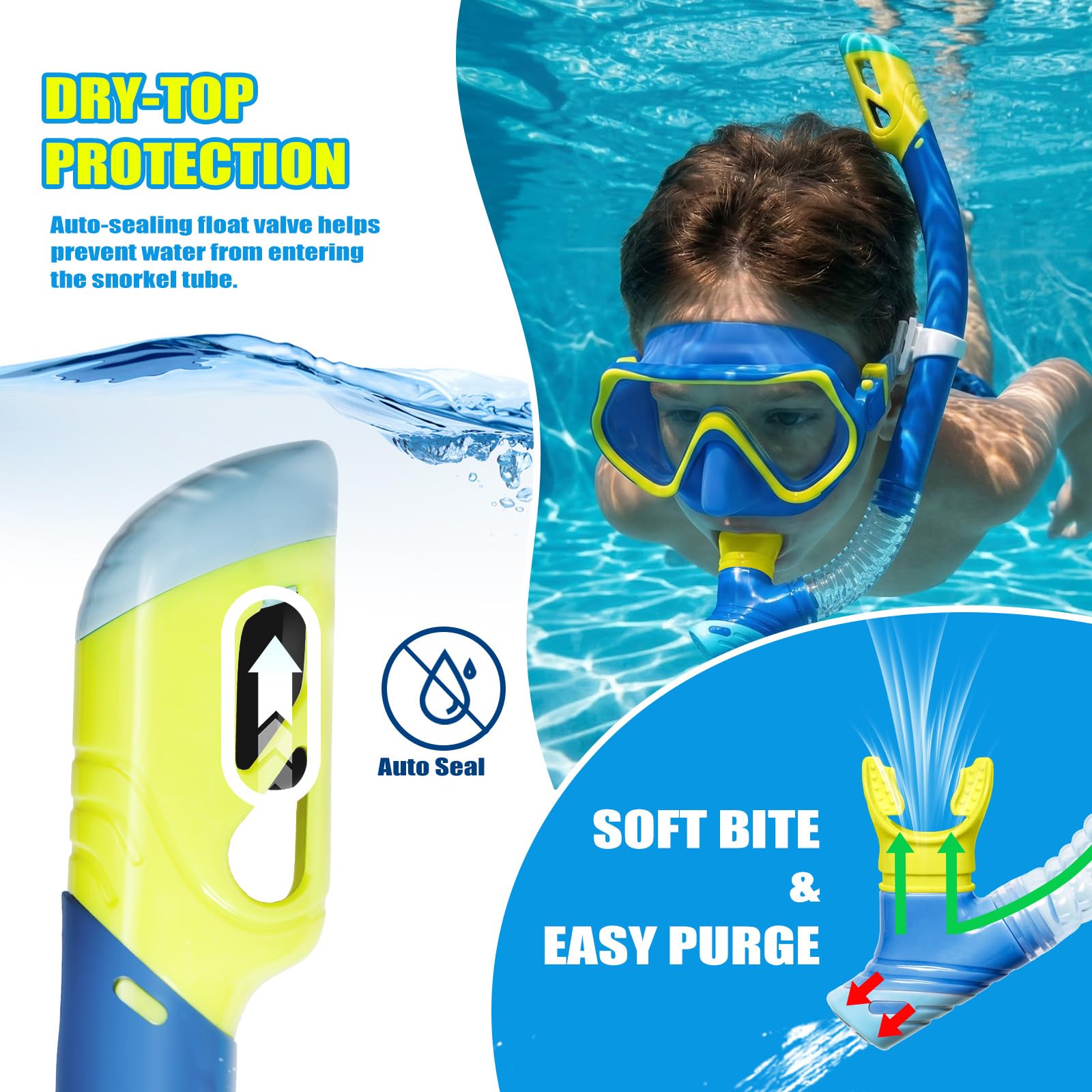 DRMAWIN close-up of tempered-glass lens highlighting clearer wider underwater view