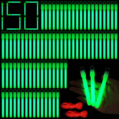 Droutti front pack view showing 150 glow sticks and accessories for large events