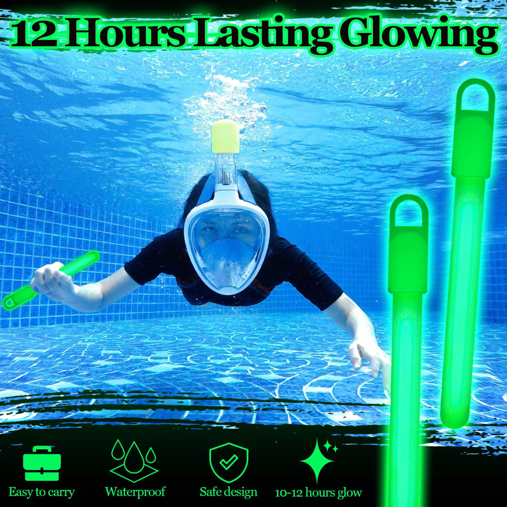 Droutti glow sticks hanging inside a tent providing soft campsite lighting