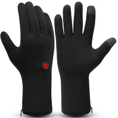Dr.Warm front view of heated glove liners showing slim profile and fit, adds versatile warmth