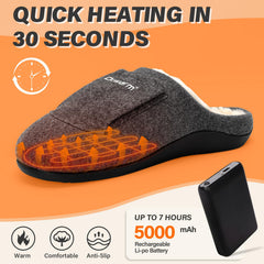 Dr.Warm rubber outsole with wave tread providing anti-skid traction