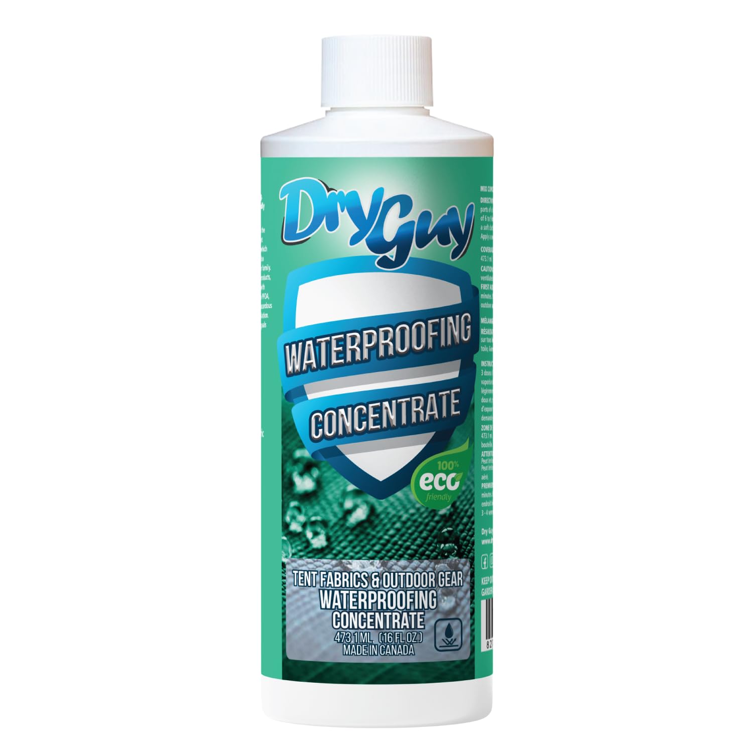 Dry Guy front bottle image showing label and concentrate benefits