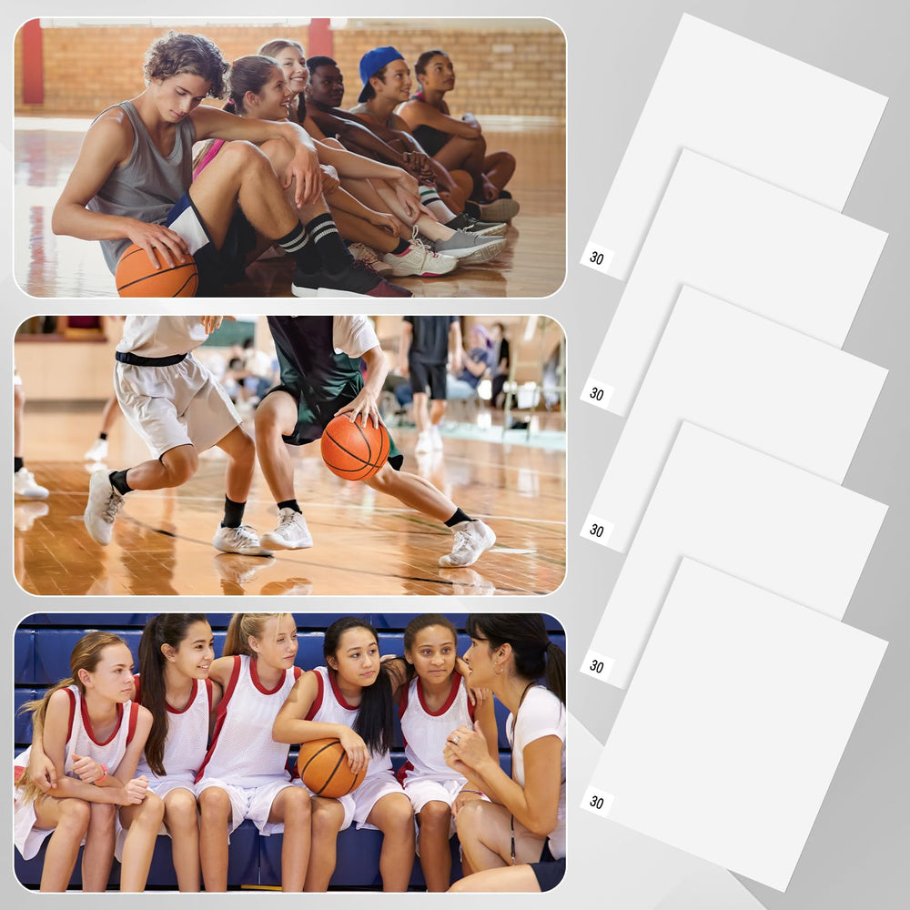 Drydiet five-book stack displaying 30 sheets per book for long-lasting team and gym supply