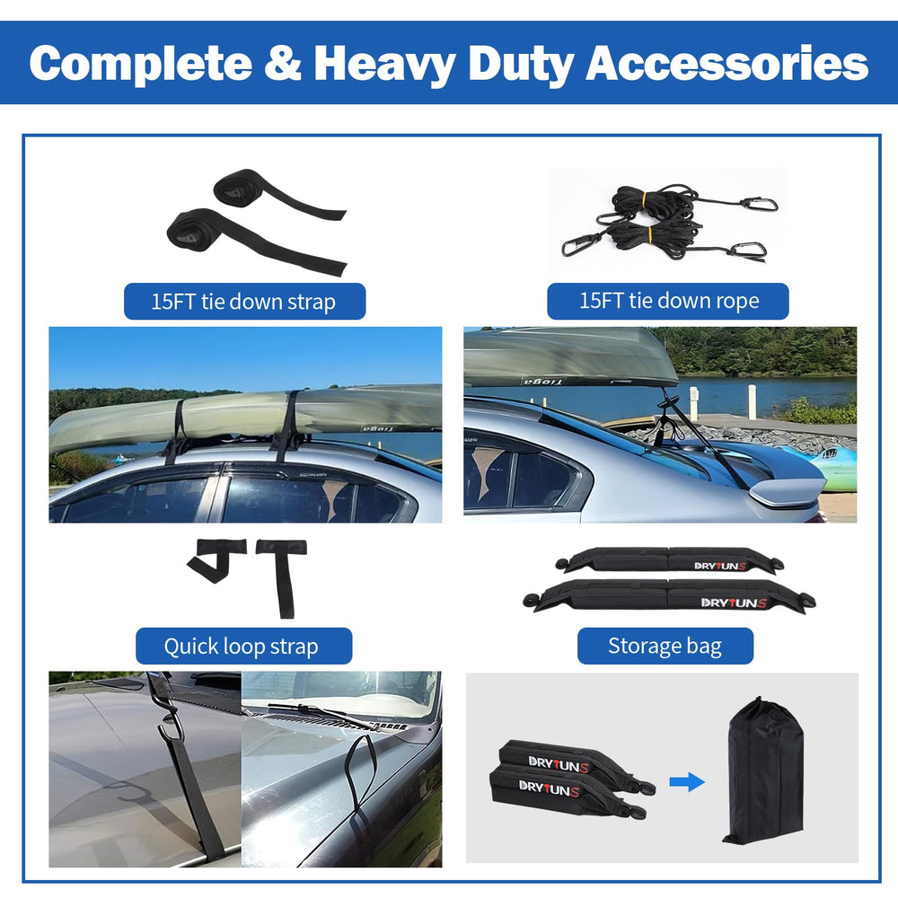 Drytuns folded in storage bag for compact, convenient transport and storage