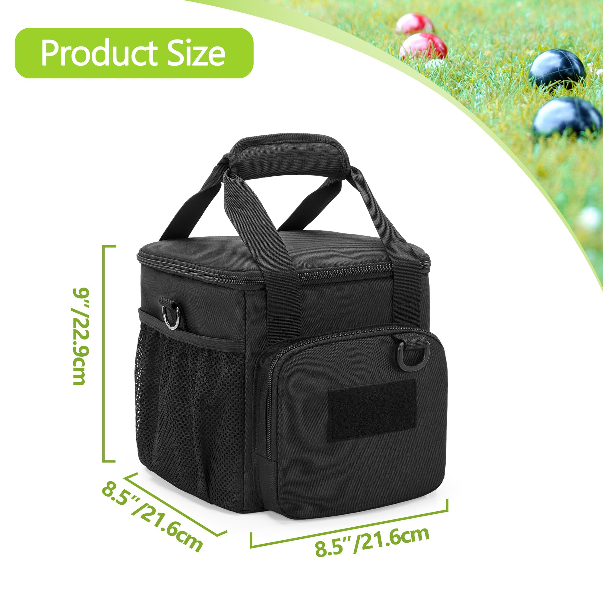 DSLEAF sturdy handle and detachable shoulder straps for comfortable transport