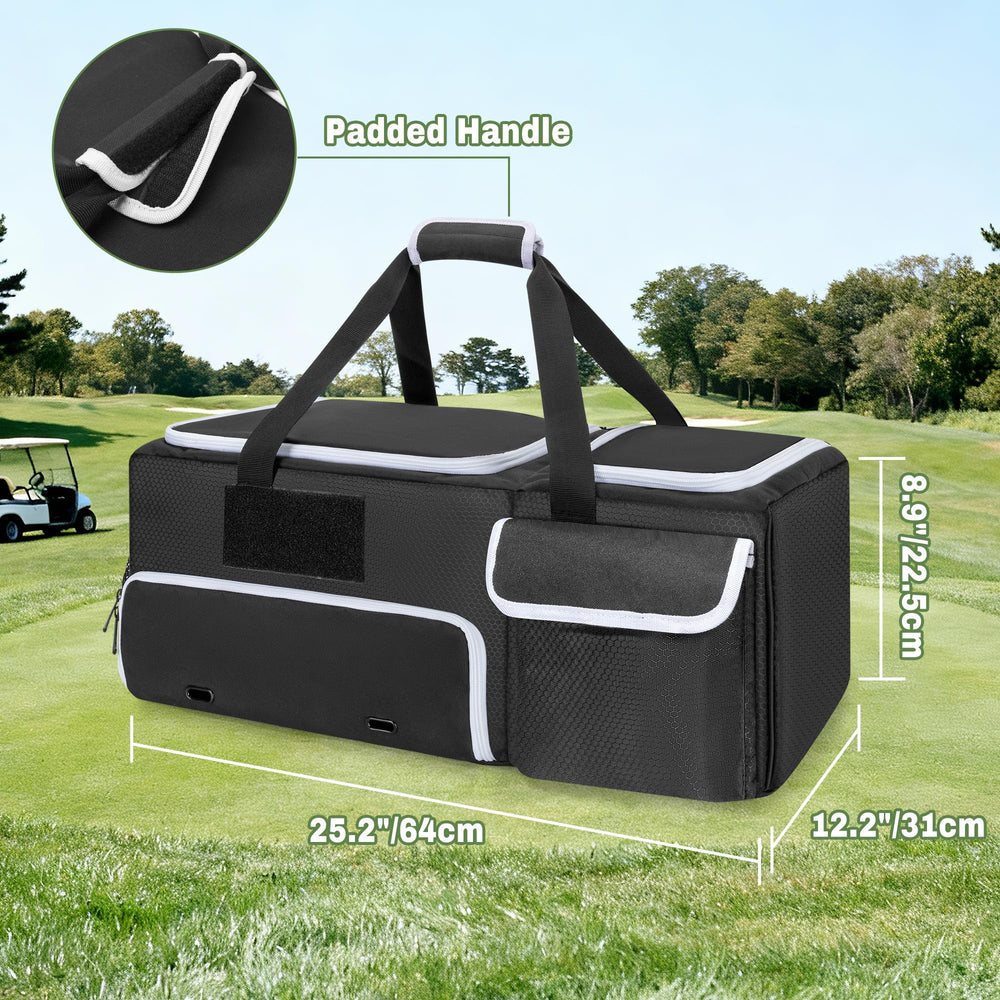 DSLEAF side handles and two-way zipper for easy hauling and access