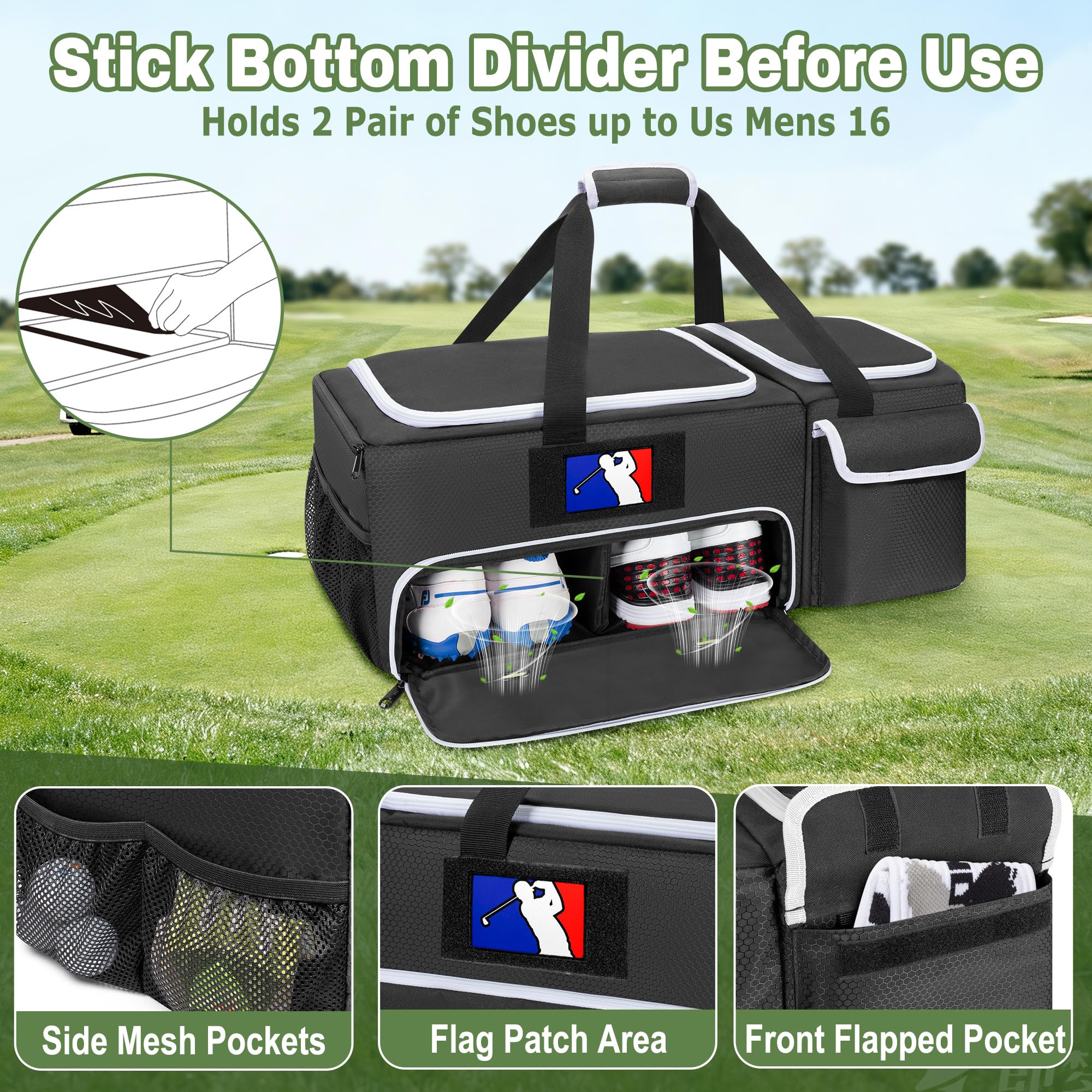 DSLEAF top open with removable dividers for customizable compartments