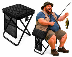 DTYJLWYJ front view folded stool showing compact carry benefits