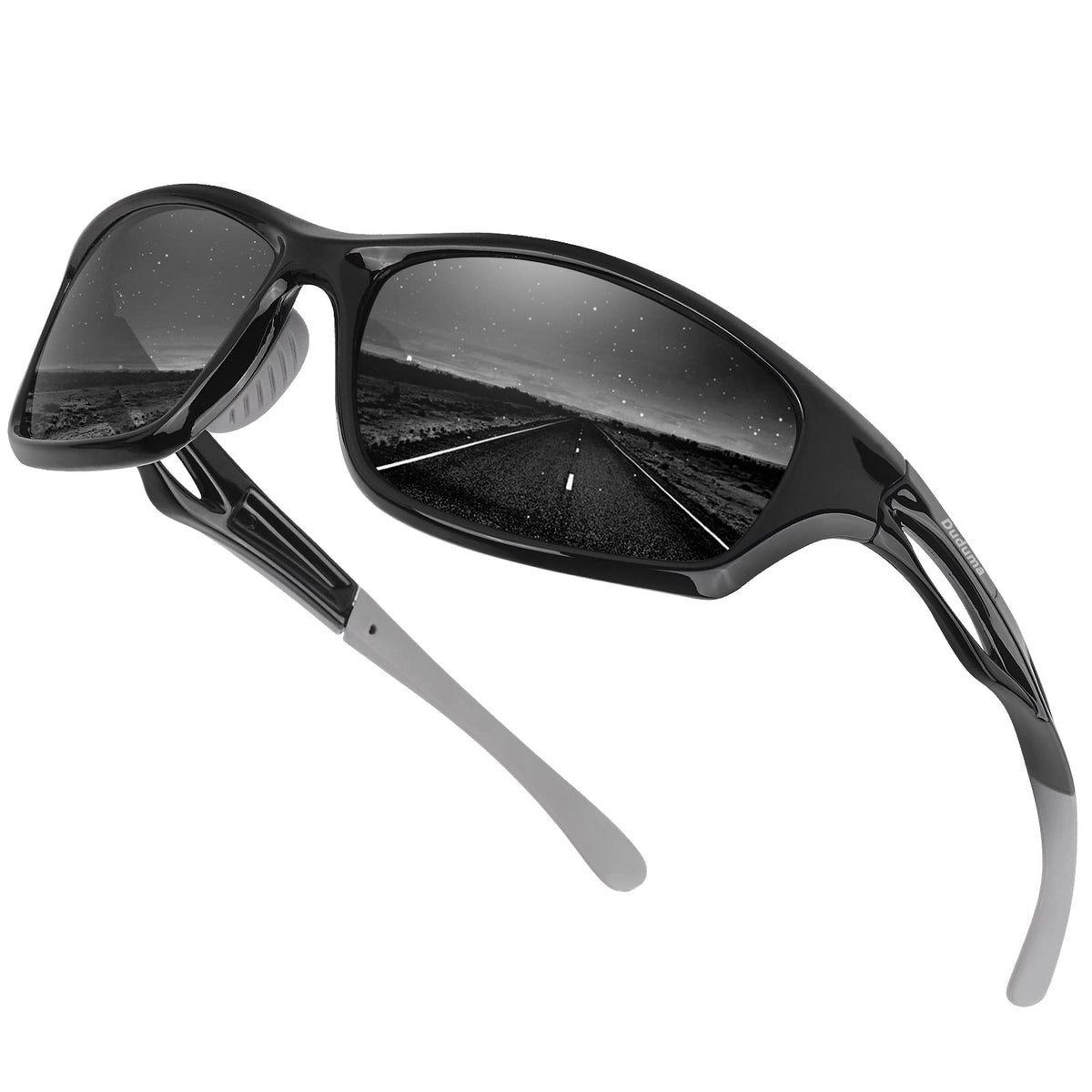 Duduma front view showing full-rim frame and wraparound protection for active use