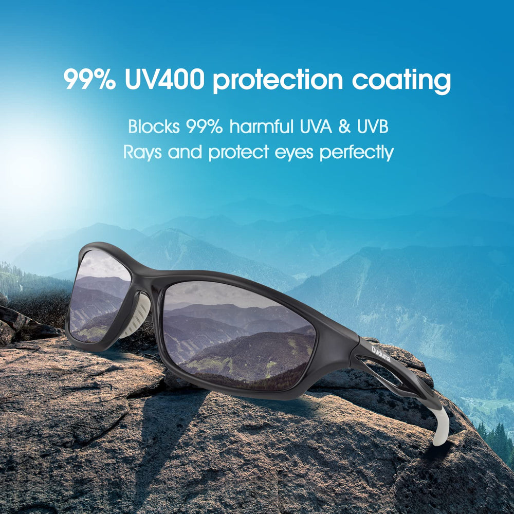 Duduma TAC polarized lens close-up highlighting anti-glare surface and clarity