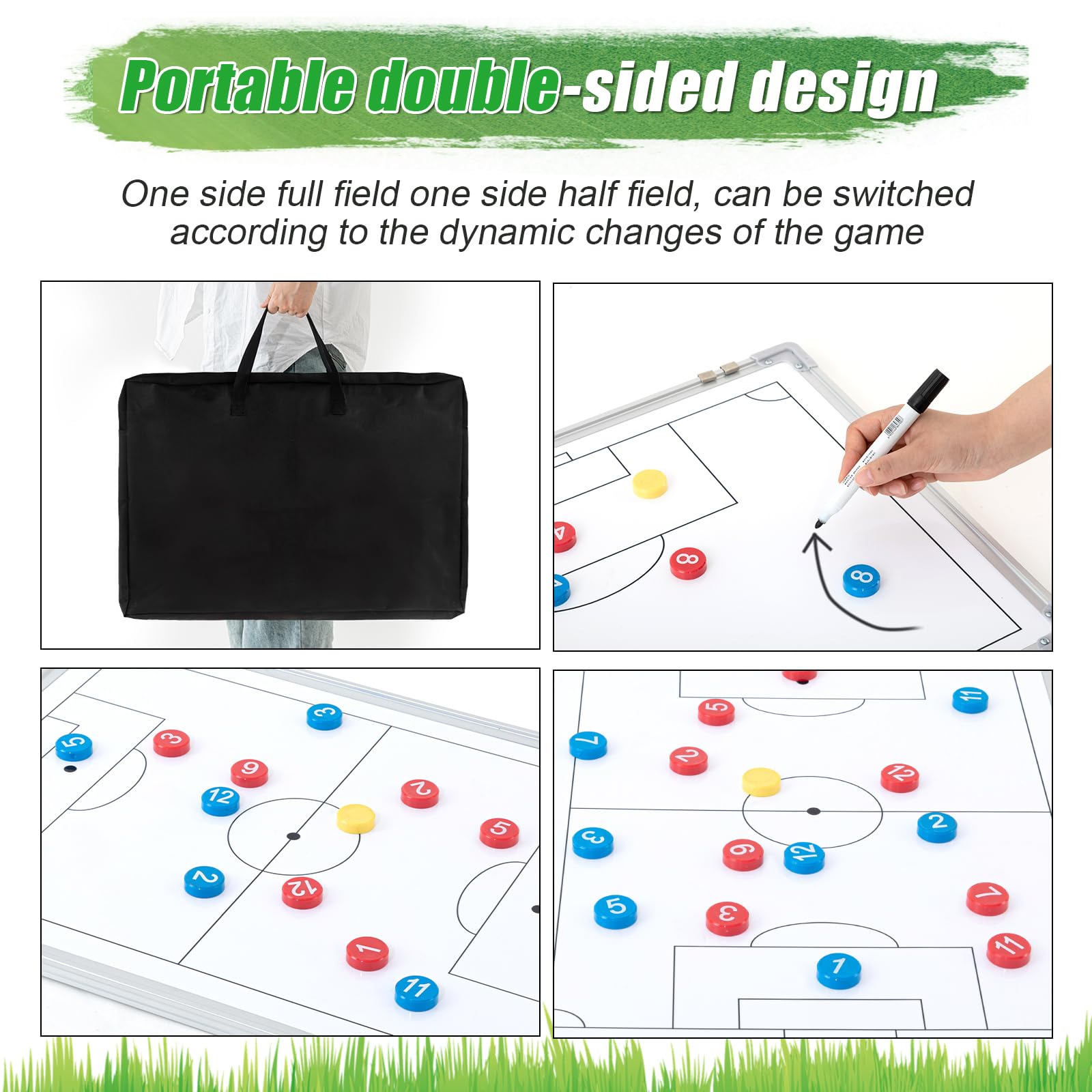 Dunzoom in-use sideline demonstration coach showing tactics and enhancing player understanding