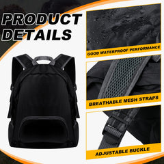 Dunzy open main compartment showing 20L capacity for essentials