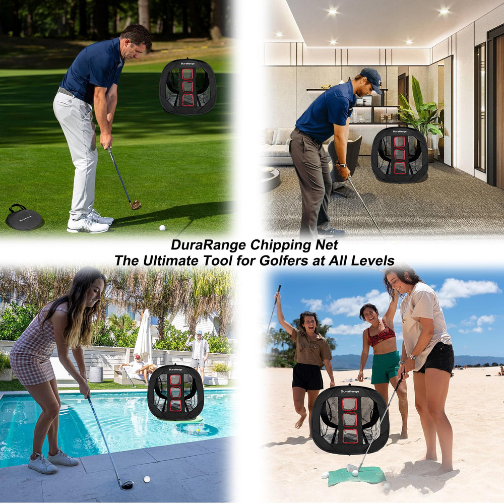 DuraRange in-use in a backyard demonstrating quick setup and practice benefit