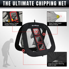 DuraRange side pockets catching balls to reduce retrieval and save time benefit