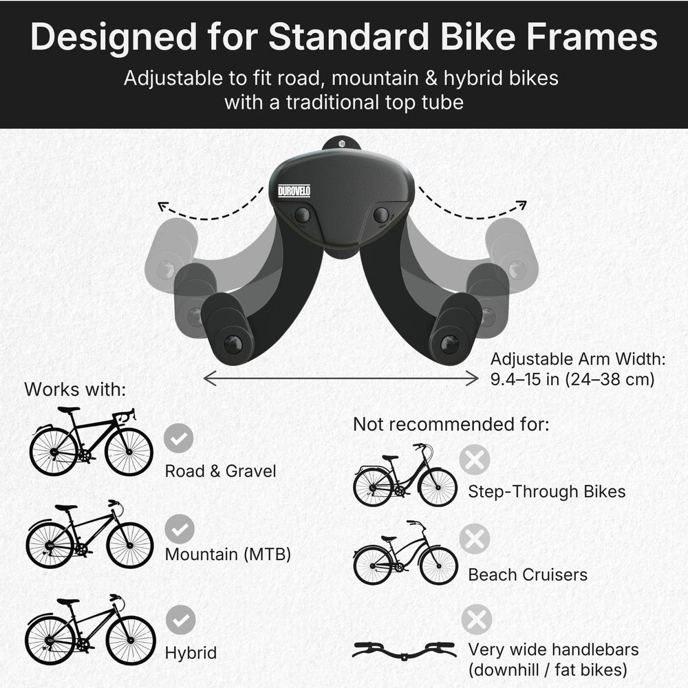 DUROVELO side profile showing angle adjustment for secure hold