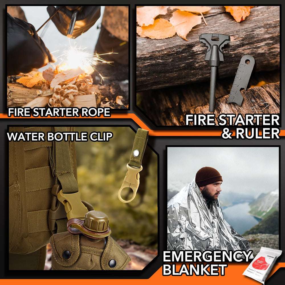 Dusor close-up fire starter and striker, reliable ignition when needed
