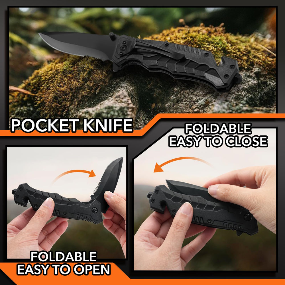 Dusor flashlight in use at night, bright illumination for safety