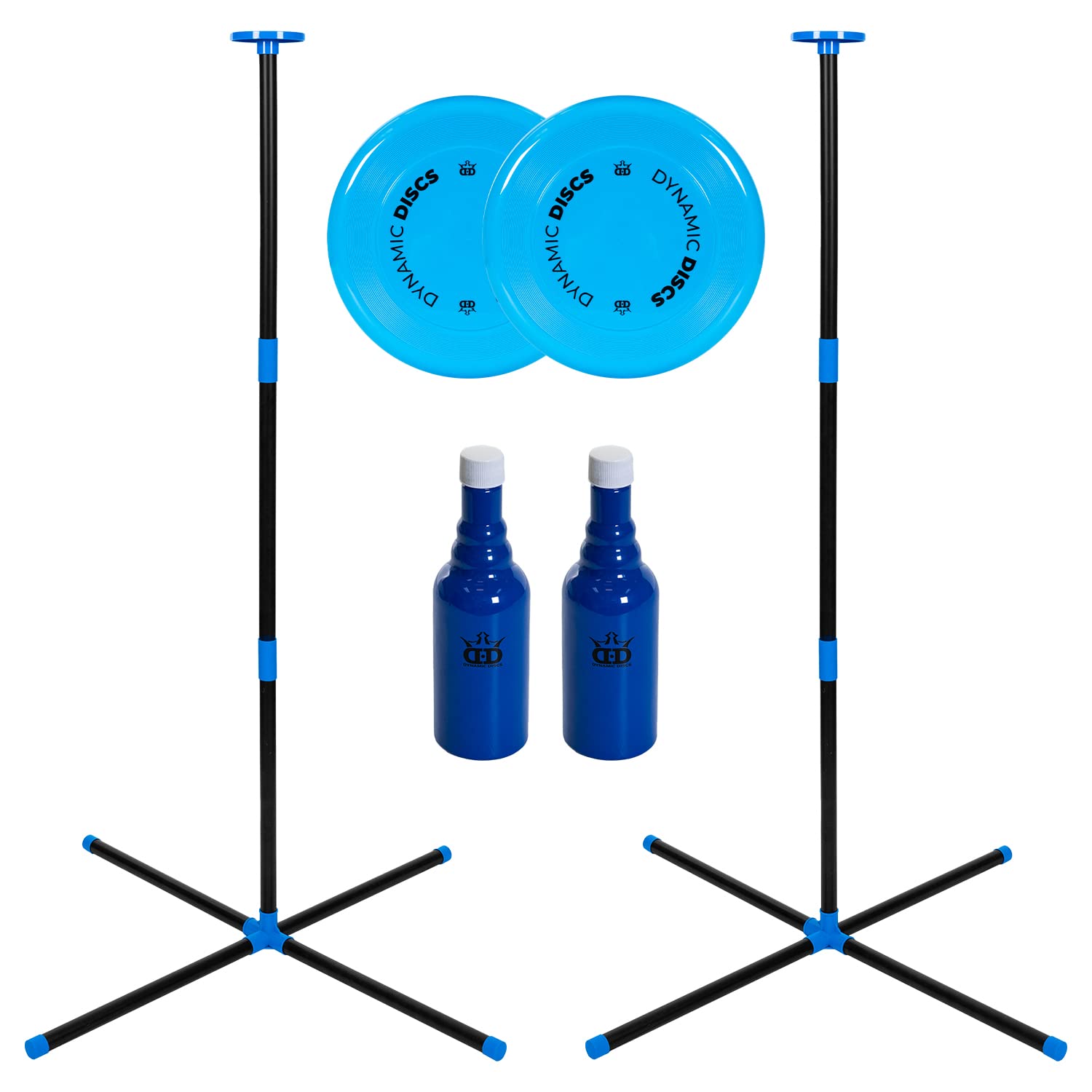 D·D DYNAMIC DISCS front packaging showing complete Dynamic Duel kit and contents, easy setup
