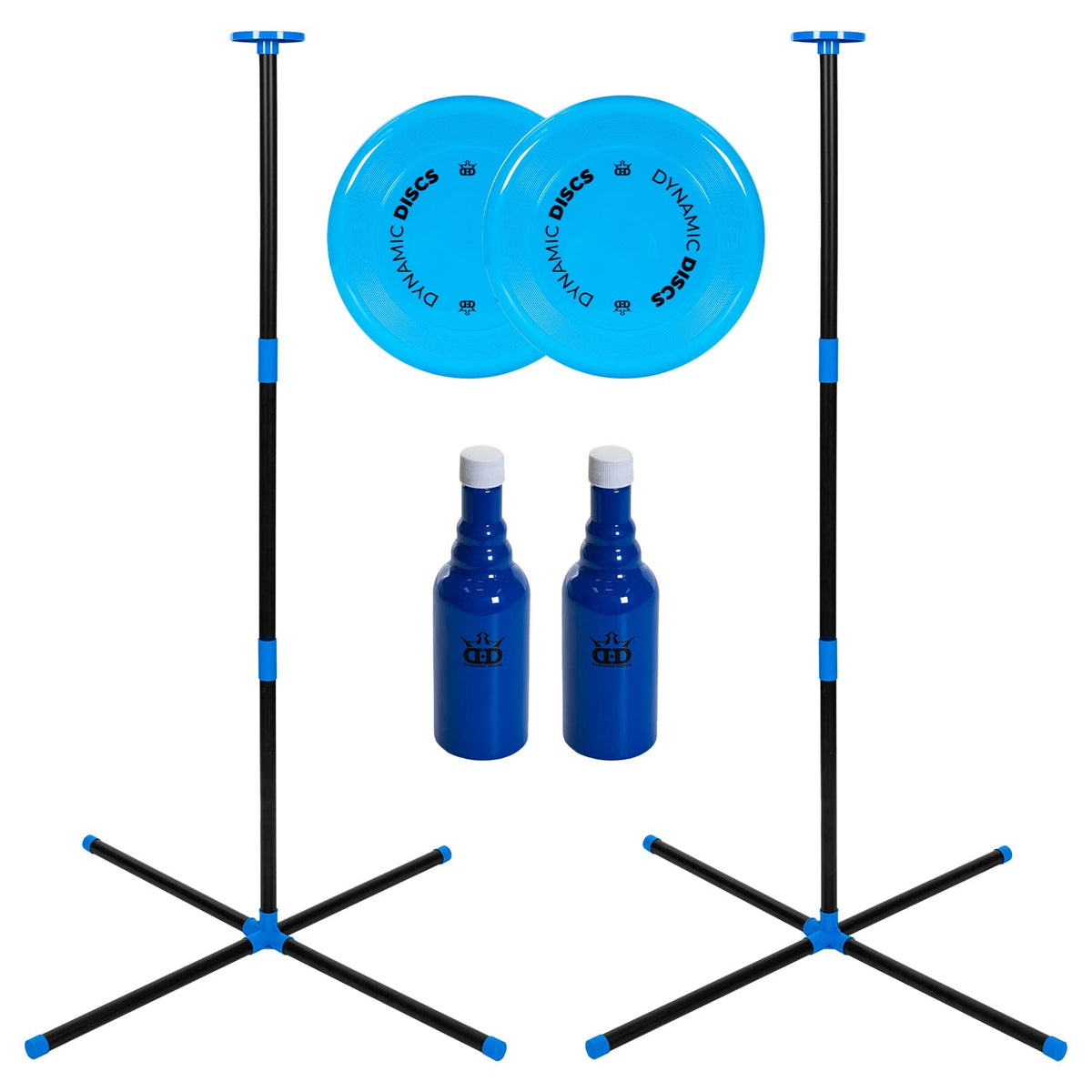 D·D DYNAMIC DISCS front packaging showing complete Dynamic Duel kit and contents, easy setup