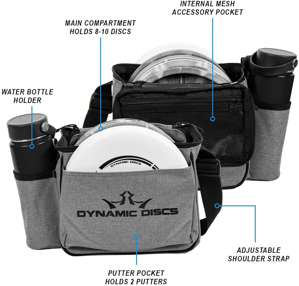 Dynamic Discs three discs with mini and towel showing size and accessory readiness