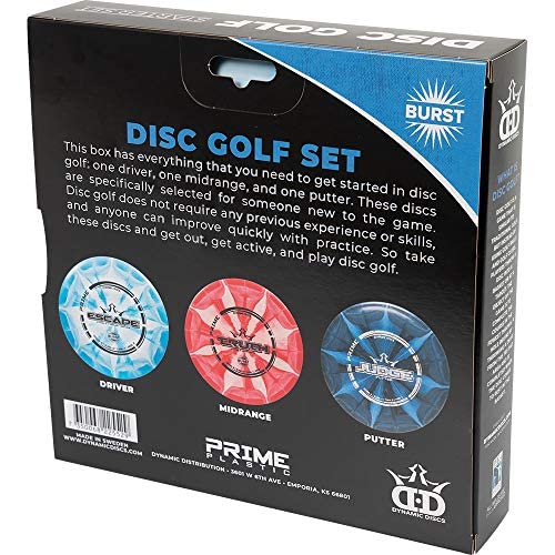 D·D DYNAMIC DISCS three-disc set on course illustrating ready-to-play versatility