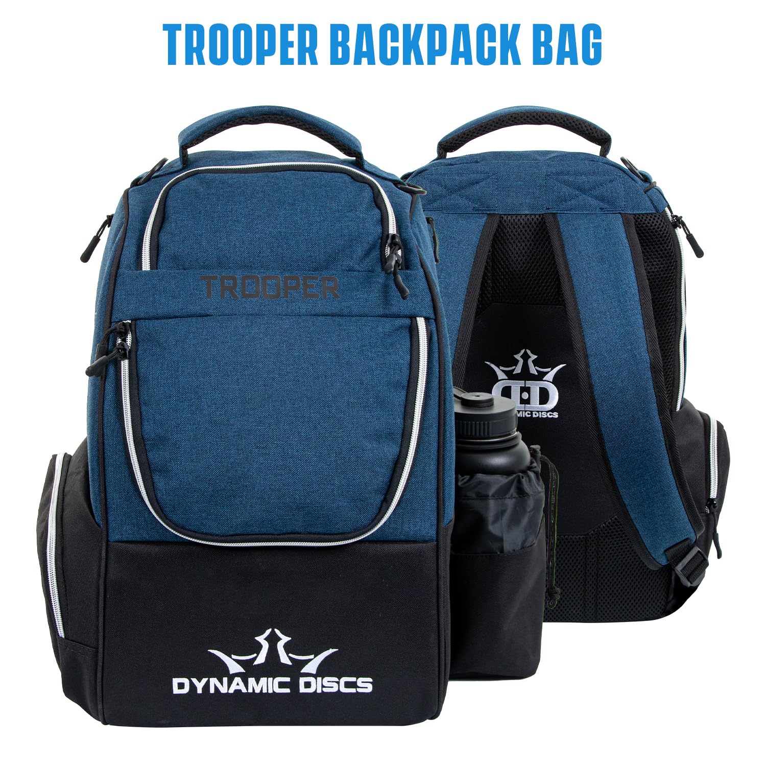 D·D DYNAMIC DISCS Trooper main compartment open with stacked discs for easy access