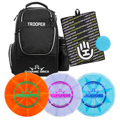 D·D Dynamic Discs Trooper front view showing storage and straps for comfortable carry