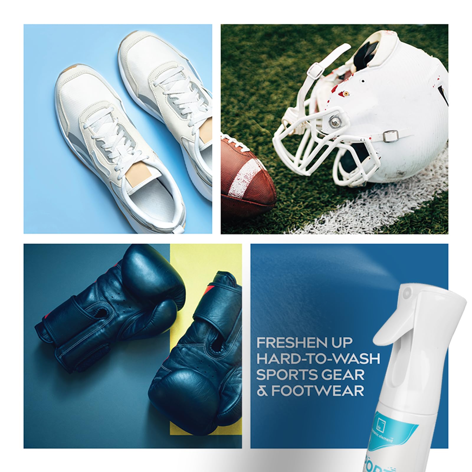 Dynamic Element in locker room scene illustrating gear freshness