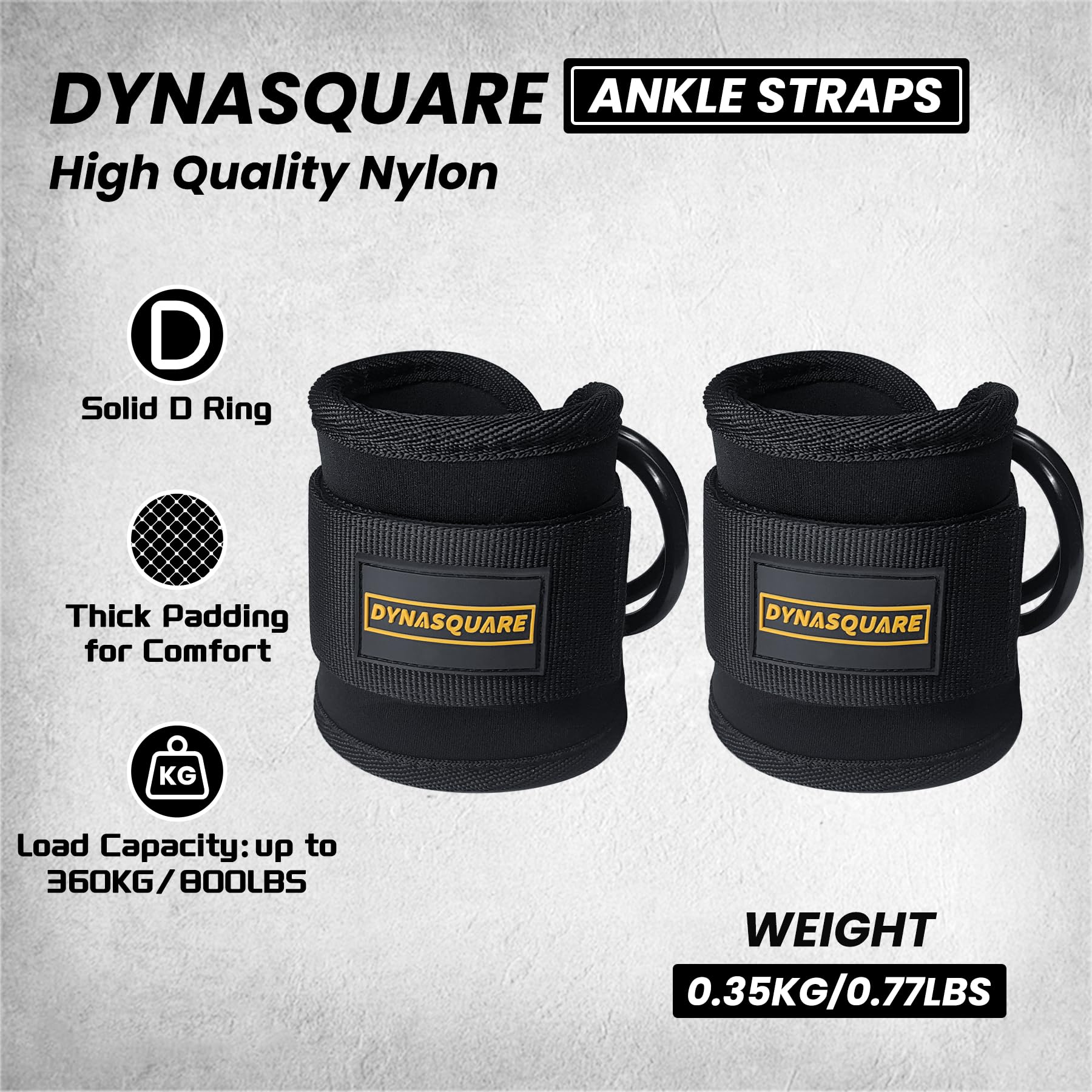 DYNASQUARE pulldown bar handle texture close-up for improved grip and control