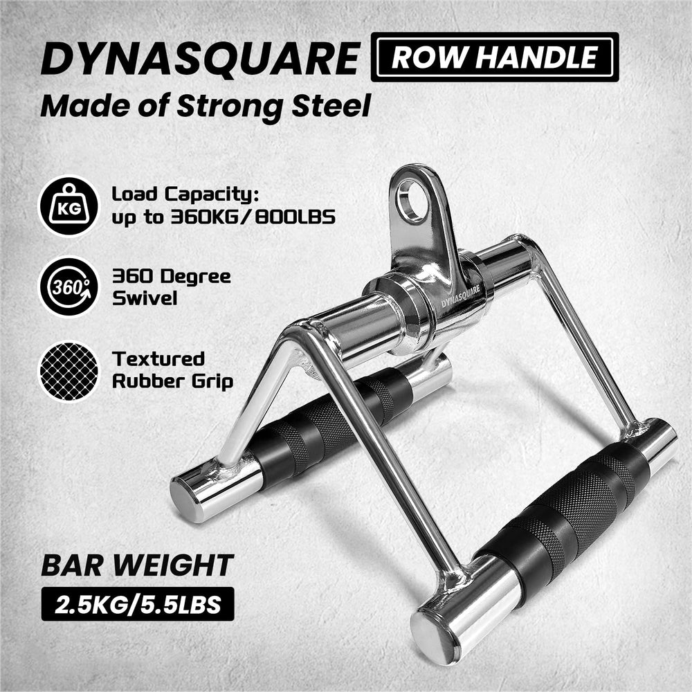 DYNASQUARE V-handle closeup with textured grip for ergonomic control