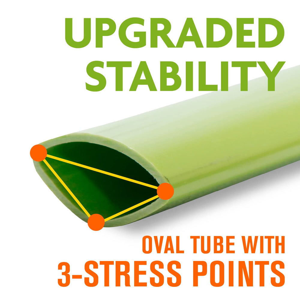 E-Jet detail of premium fiberglass pole illustrating flexible strong construction