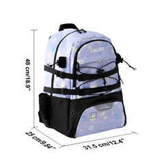 EALER ELB100 vented cleat compartment isolates shoes and reduces odor in bag