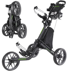 EASEGO front view folded cart showing compact storage benefit