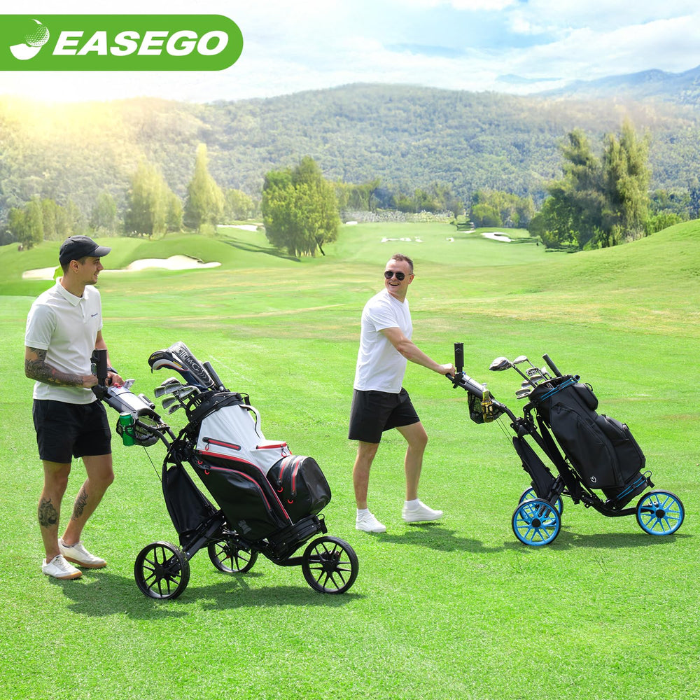 EASEGO lifestyle image on fairway showing easy maneuvering during play