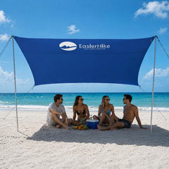 EasierHike front view of beach canopy showing shade and UPF protection