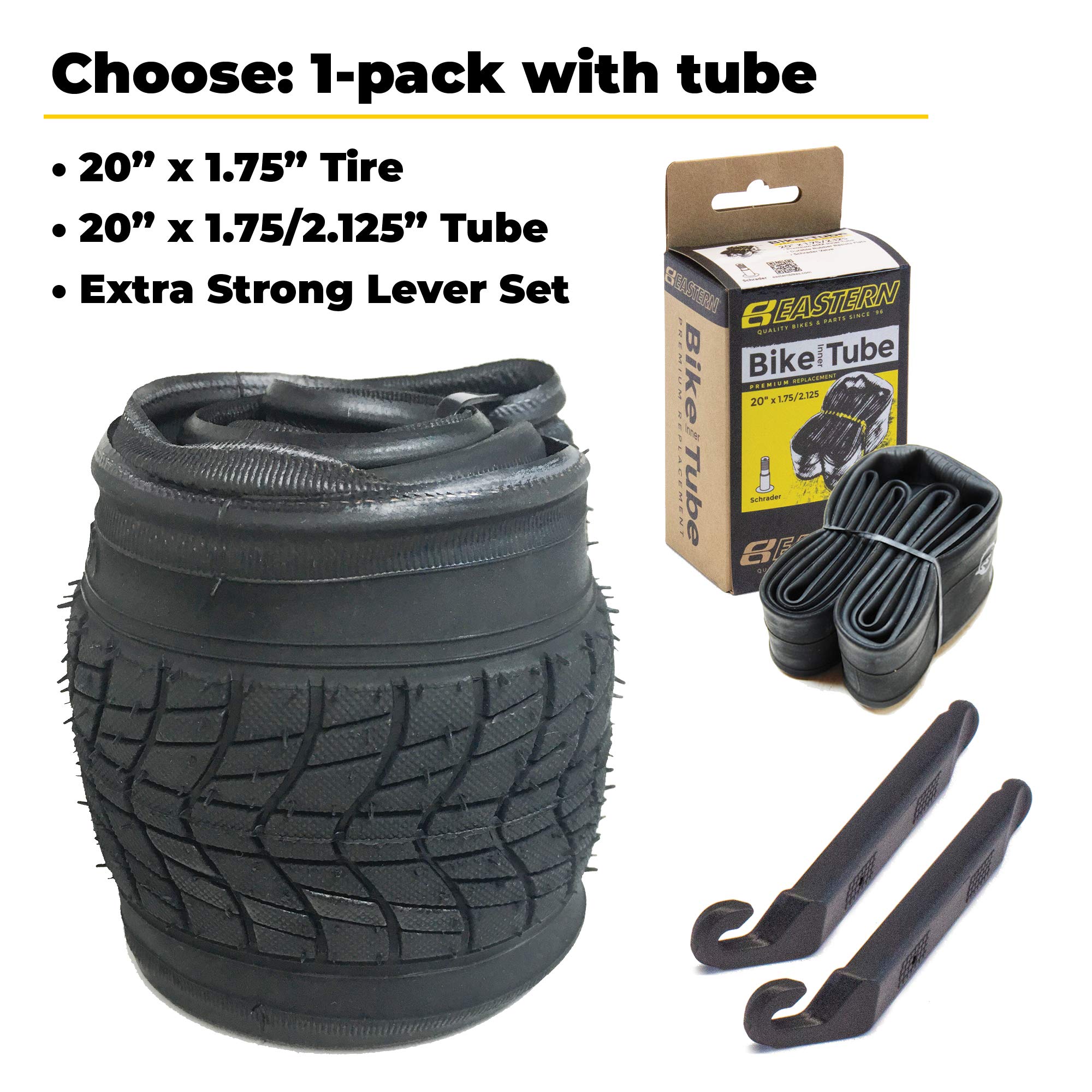 Eastern Bikes tire levers and tools laid out, durable tools make installation simpler