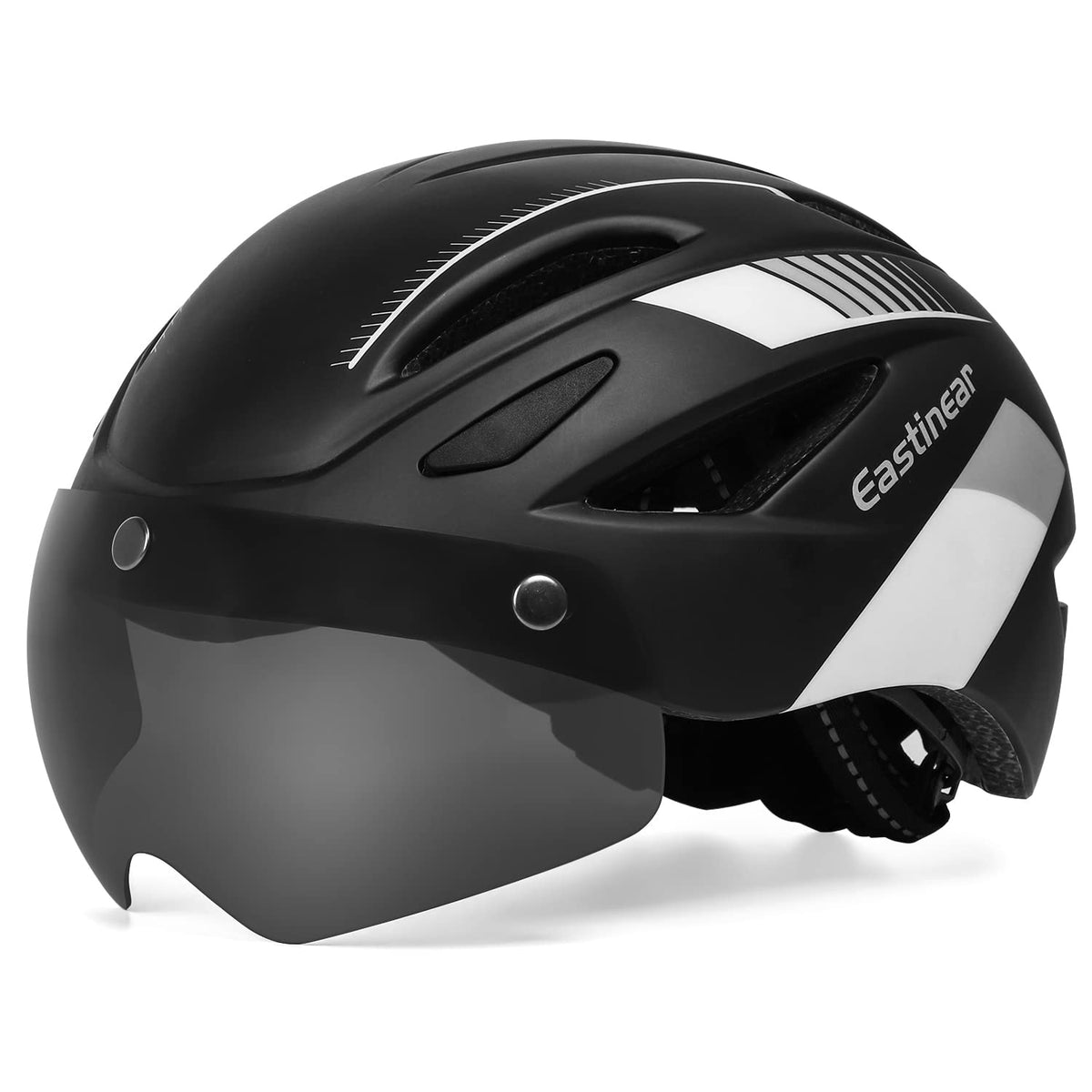 EASTINEAR helmet front profile showing aerodynamic shell and comfortable padding