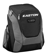 Easton Dugout side mesh pocket holding bat and bottle for easy access