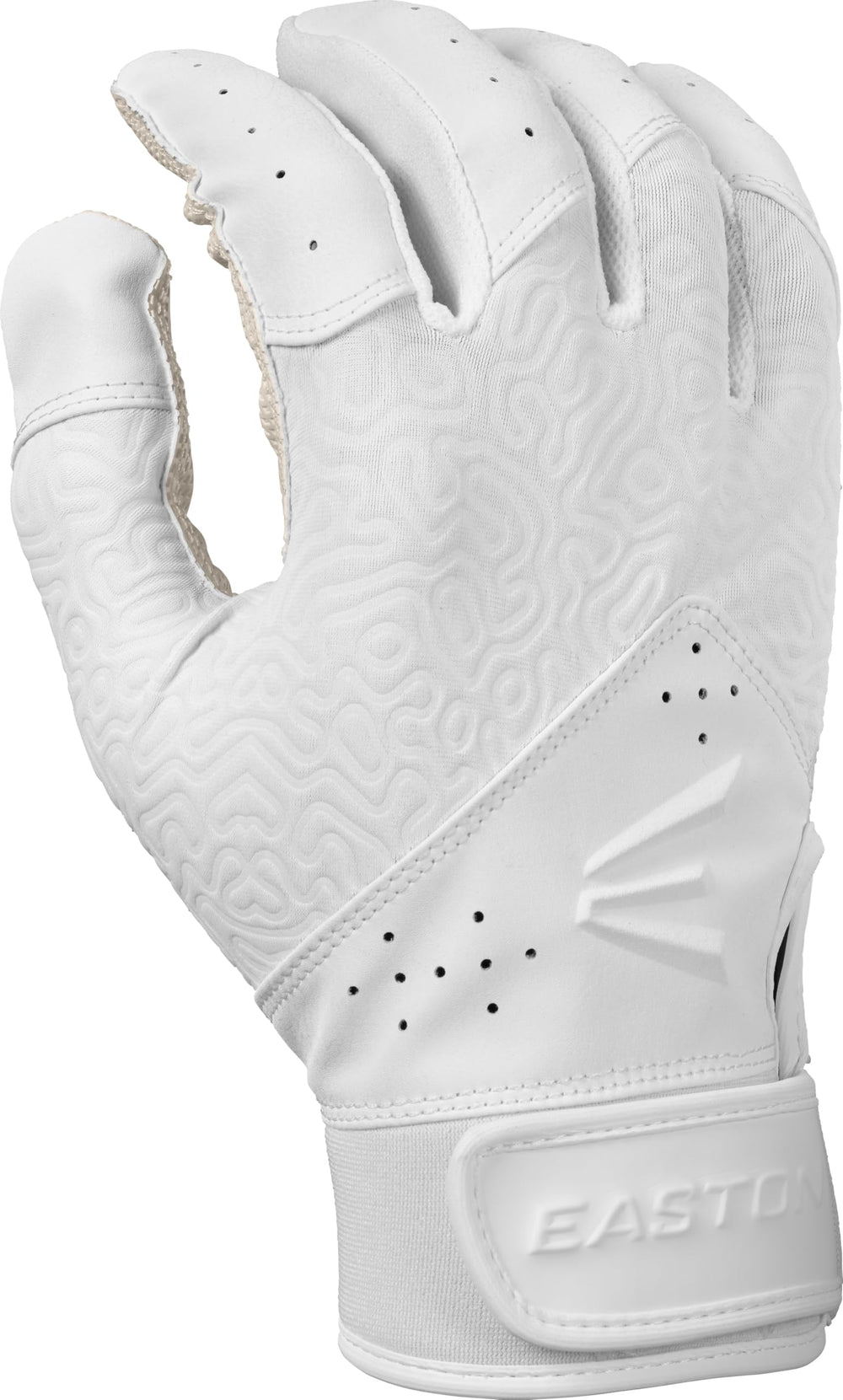 Easton glove in use by batter demonstrating enhanced feel and swing control