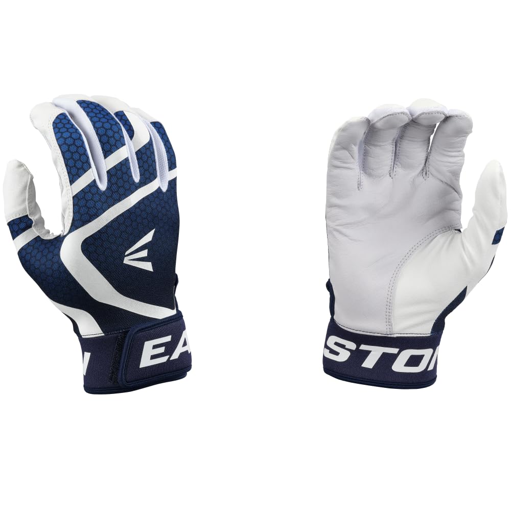 Easton MAV GT front view showing white navy design and logo for confident performance