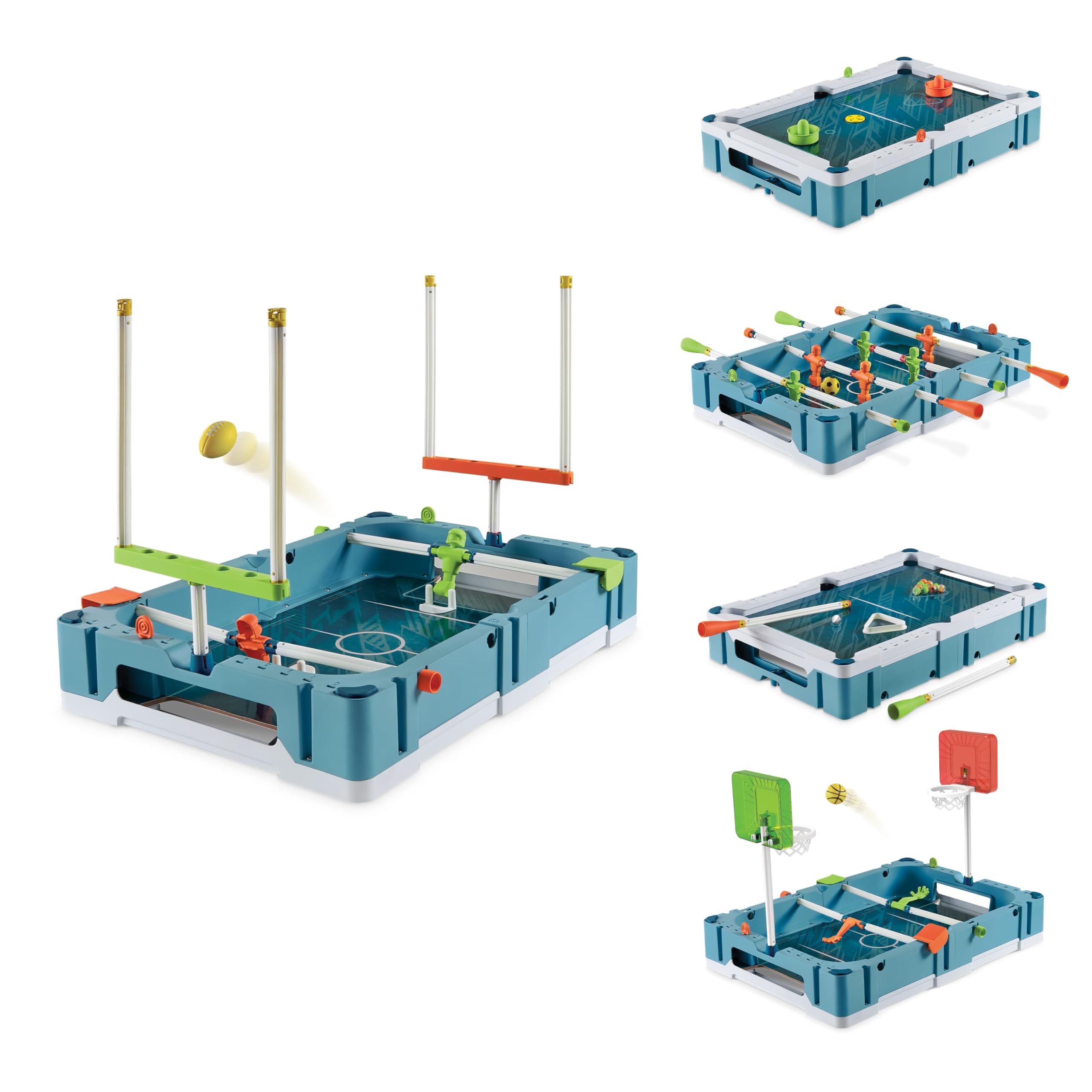 EastPoint front view showing all five game modes and compact design for variety