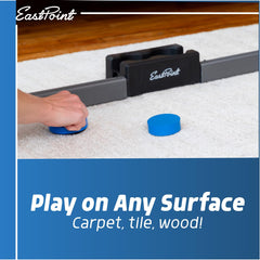 EastPoint close-up of the rechargeable hover puck highlighting smooth glide performance