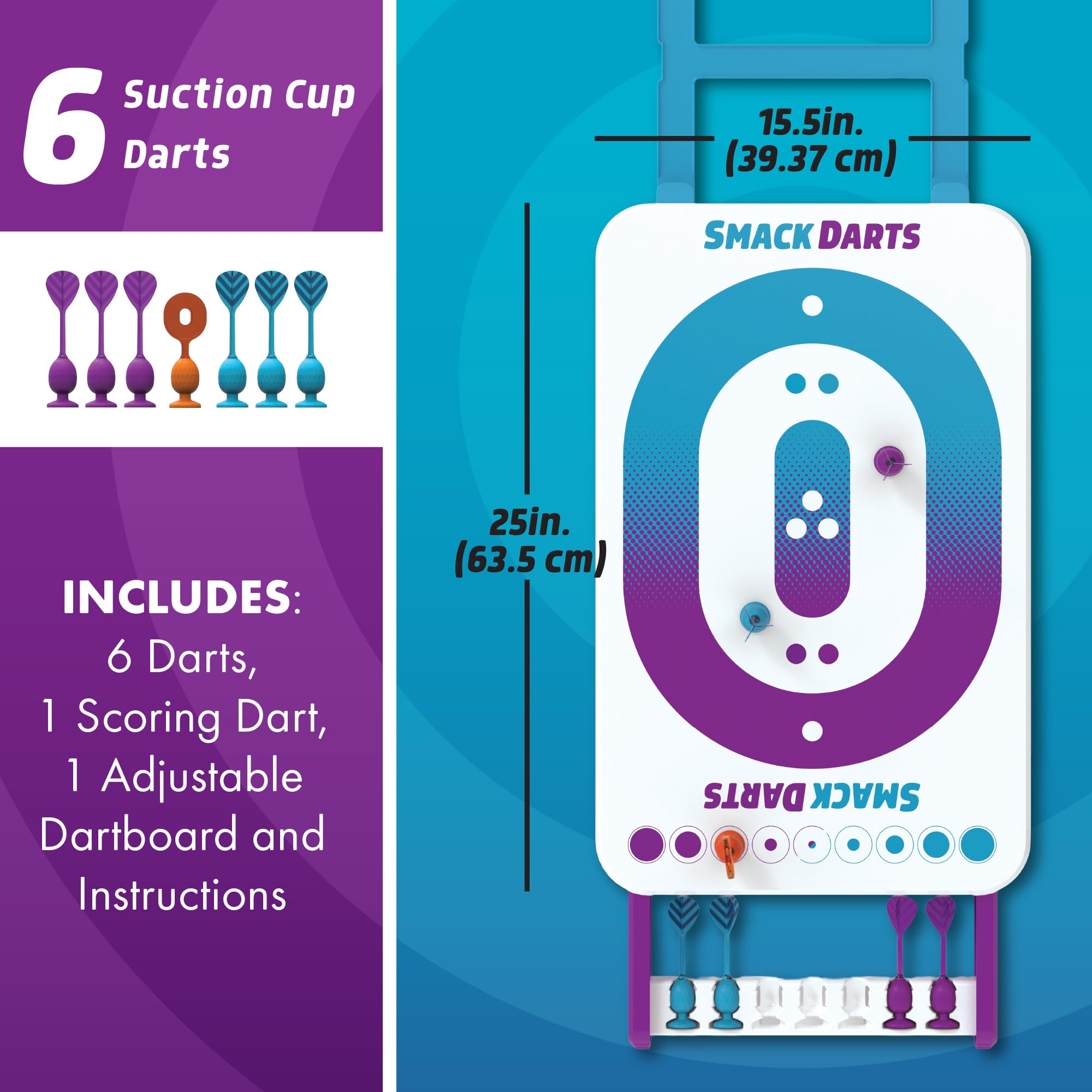 EastPoint suction cup darts close-up showing secure sticking action and safe play