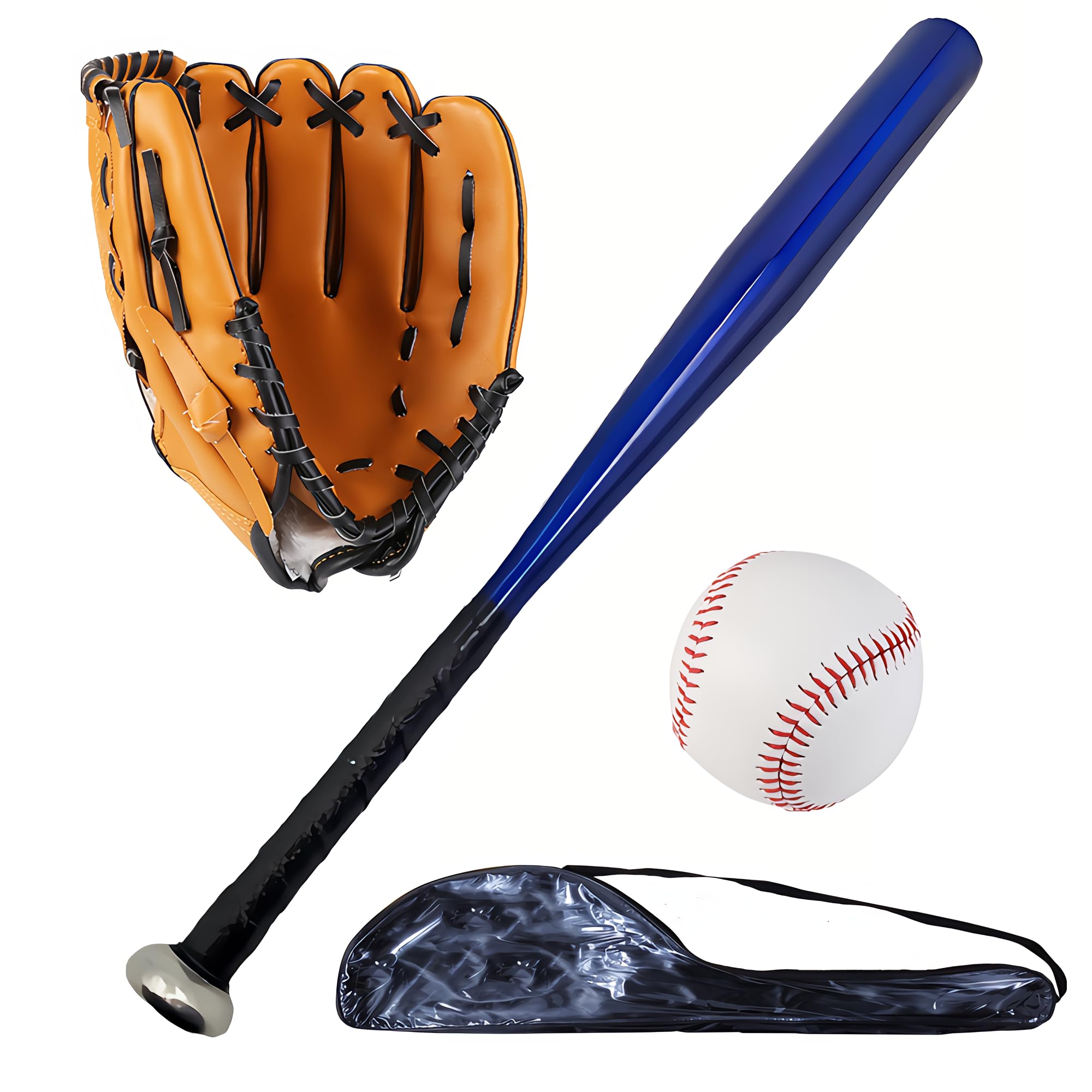 EASY BIG front view of 25-inch aluminum bat showing balanced profile and portability